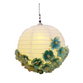 Fabric Flower Paper Lantern