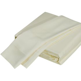 Premium Silky Soft 100% Tencel Lyocell Derived from Eucalyptus 4-Piece Sheet Set, Oeko-TEX Certified, Queen - CrÃ¨me