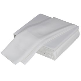 Luxuriously Soft 100% Viscose Derived from Bamboo 4-Piece sheet Set , Oeko-TEX Certified, California King - White