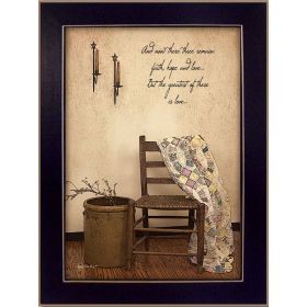 "These Three Remain" By Susan Boyer, Printed Wall Art, Ready To Hang Framed Poster, Black Frame