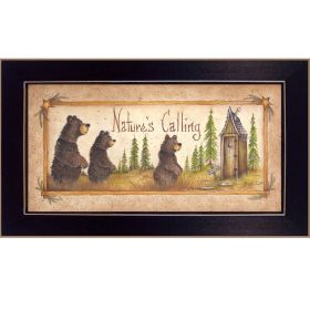 "Nature's Calling" By Mary June, Printed Wall Art, Ready To Hang Framed Poster, Black Frame