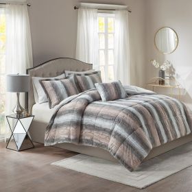 4PC Faux Fur Comforter Set