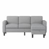 Upholstered Sectional Sofa  w/Chaise Lounge, 3-Seat, L-Shape Design