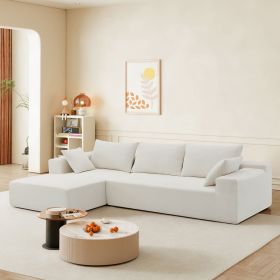 [VIDEO provided]109*68" Modular Sectional Living Room Sofa Set, Modern Minimalist Style Couch, Upholstered Compressed Sofa for Living Room, Bedroom