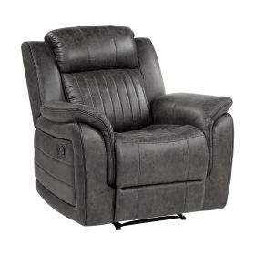 Classic Brownish Gray 1pc Reclining Chair