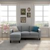 Upholstered Sectional Sofa  w/Chaise Lounge, 3-Seat, L-Shape Design