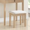 Moniys Wood Moniya Makeup Vanity Table and Stool Set, Gold