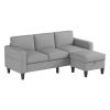 Upholstered Sectional Sofa  w/Chaise Lounge, 3-Seat, L-Shape Design