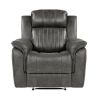 Classic Brownish Gray 1pc Reclining Chair