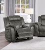 Classic Brownish Gray 1pc Reclining Chair