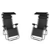 Outdoor Lounge Patio Chairs with Pillow and Utility Tray Adjustable Folding Recliner