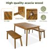 Acacia Wood Table  Dining Set