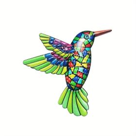 1pc/4pcs, Metal Hummingbird Wall Art Decor, Metal Birds Outdoor Wall Sculpture Decoration Hanging, Room Decor, Home Decor, Wedding Decor (Style: Model B)