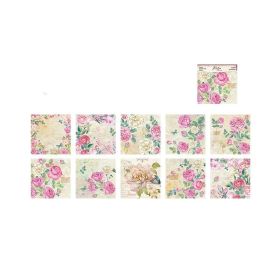 50pcs/Pack Vintage Flower Material Paper - Perfect for DIY Decor, Collage Cards, Junk Journals & More! (Style: D)