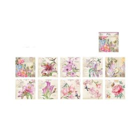 50pcs/Pack Vintage Flower Material Paper - Perfect for DIY Decor, Collage Cards, Junk Journals & More! (Style: A)