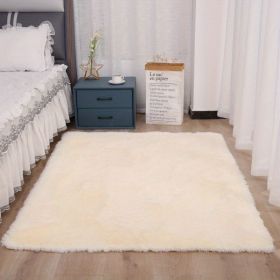 1pc, Soft Plush Area Rugs for Bedroom and Living Room - Fluffy and Fuzzy Shag Shaggy Carpet - Perfect for Kids, Girls, Boys (Color: Cream Color, size: 47.24*62.99inch)