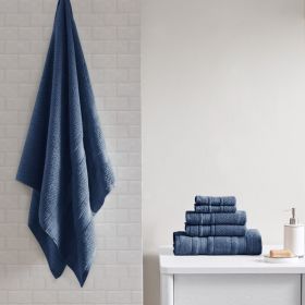 Super Soft Cotton Quick Dry Bath Towel 6 Piece Set (Color: as Pic)