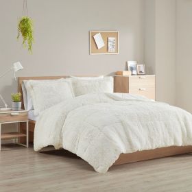 Shaggy Long Fur Comforter Mini Set (Color: as Pic)