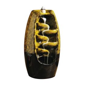 Flowing Water Creative Ornament Backflow Incense Burner (Color: As pic show, Type: Style B)