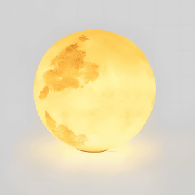 Full Moon Floor Lamp - Waterproof & Solar-Powered (Style: 1/pack)