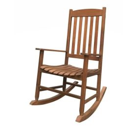 Rocking Chair, All Weather Resistant Poly Lumber Outdoor Porch Rocker, Rocking Chairs for Outdoor, Indoor, Patio, Deck, Garden, Backyard (Color: Natural)